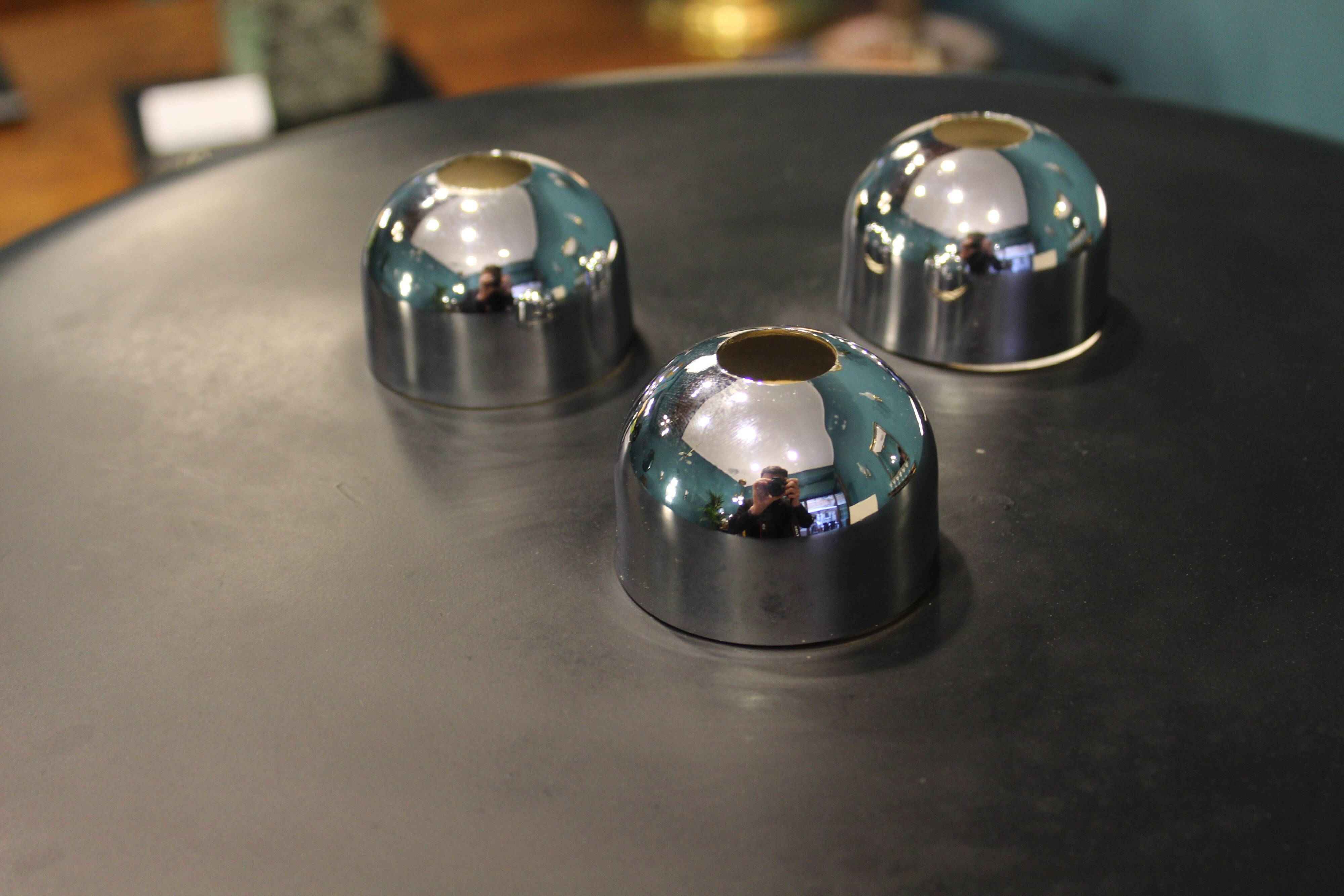 Piantana in metallo cromato Firmata Radice, Italia 1970s, in ottime conditions