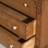 Antique solid pine chest of drawers – European rustic chest of drawers – circa 1900