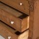 Antique solid pine chest of drawers – European rustic chest of drawers – circa 1900