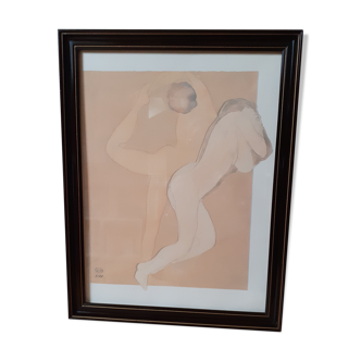 Die-cutting on vellum with antique frame