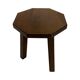 Tables d'appoint hexagonales brutalistes en chêne, années 1950, lot de 3