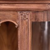 Walnut veneer display cabinet 1956