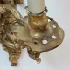 Pair of Régence style wall sconces in gilded bronze