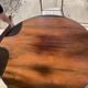 Vintage Baumann sleigh chairs with table