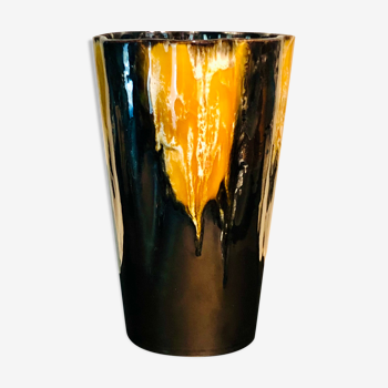 Vase en céramique de vallauris, france années 70