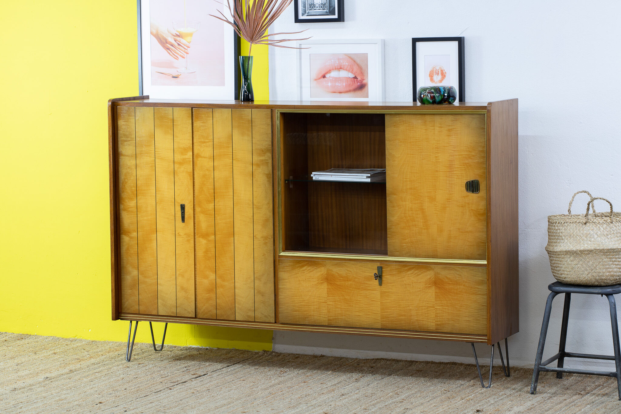 Vintage Scandinavian Enfilade – 182 cm