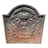 Cast iron fireplace plate