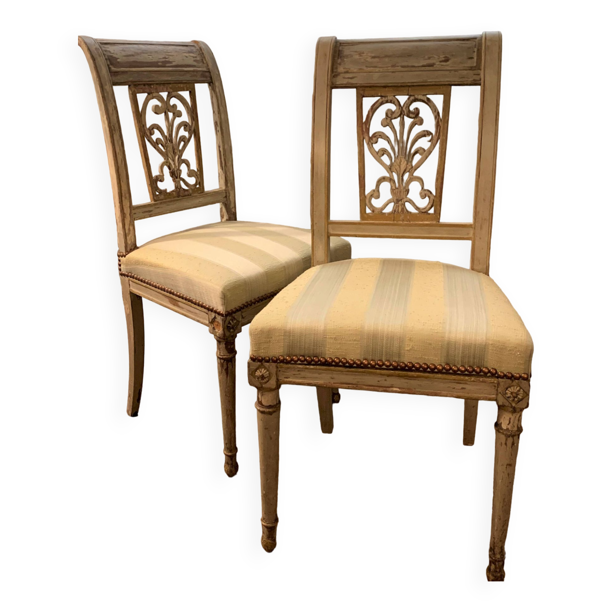 Pair of Directoire chairs