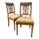 Pair of Directoire chairs