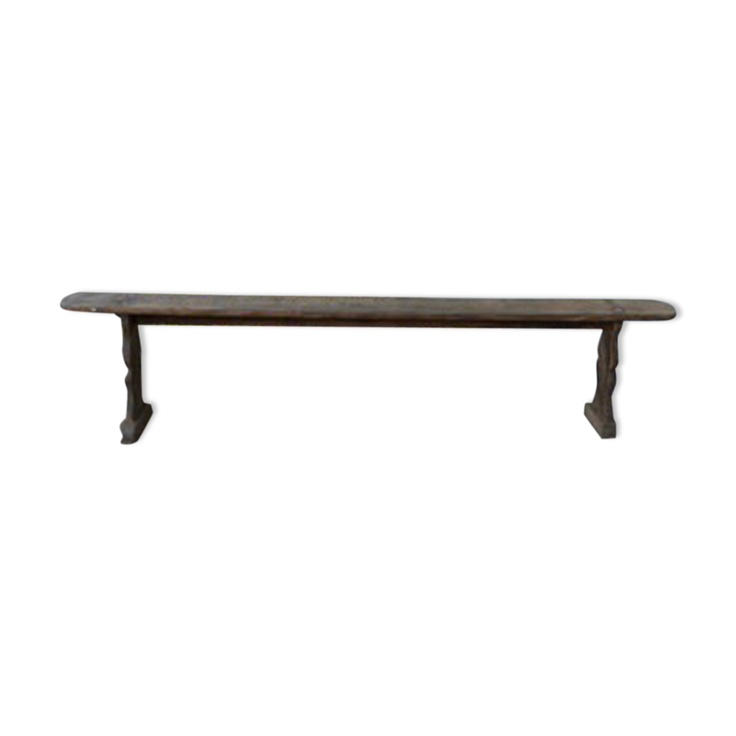 Large oak farm bench
