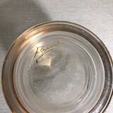 Vase former fains cristalor glassware from boom decor golden belgium vintage