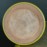 Vase céramique émaillée jaune