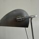 Large metal desk lamp with Wood Design texture by Eileen Gray, 1950s, France.
