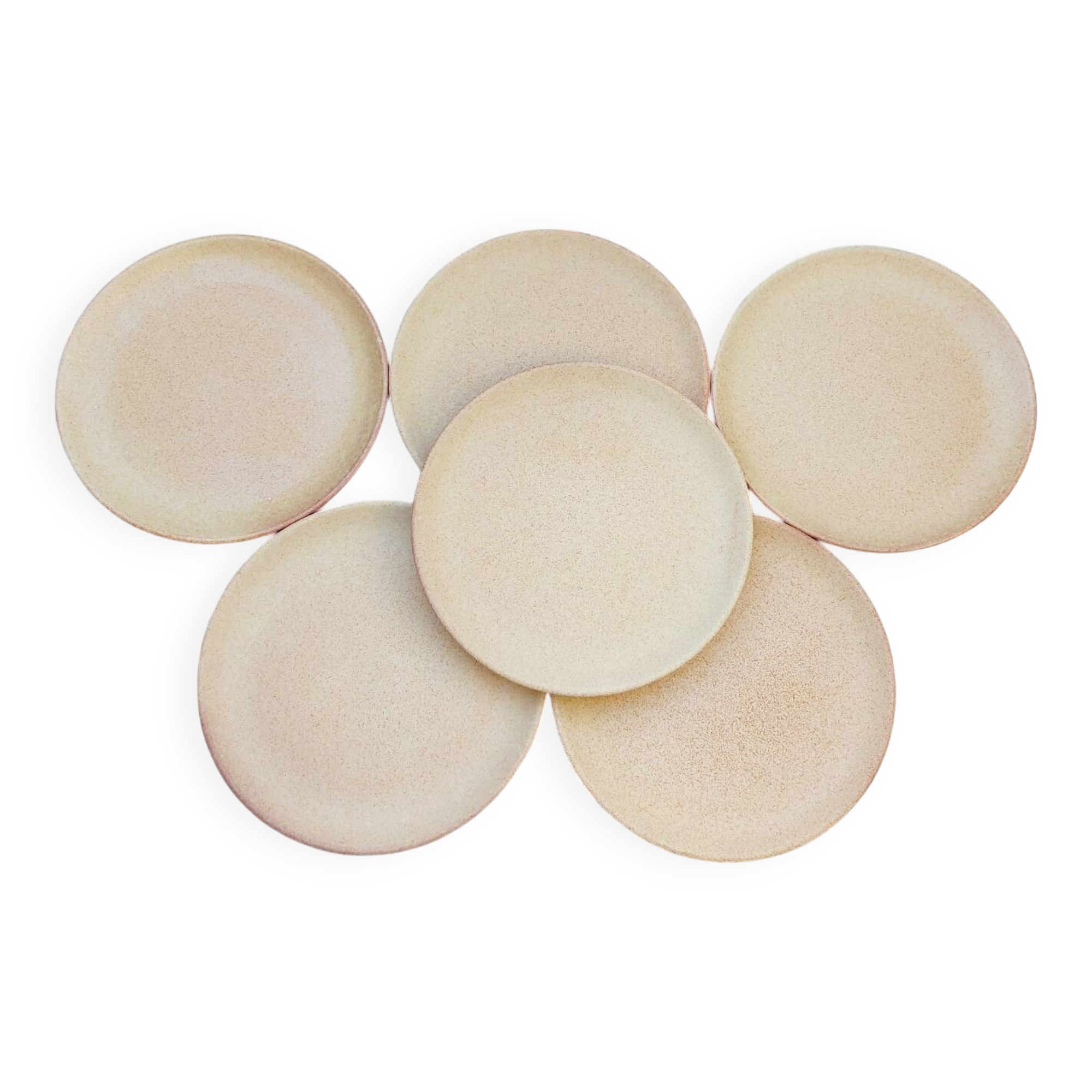 Speckled stoneware dessert plates