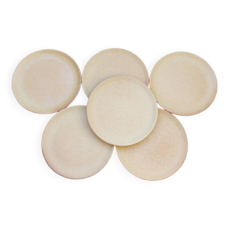 Speckled stoneware dessert plates