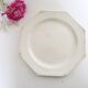 Creil and Montereau plates, 19th century, Perle model, ivory / set of 4