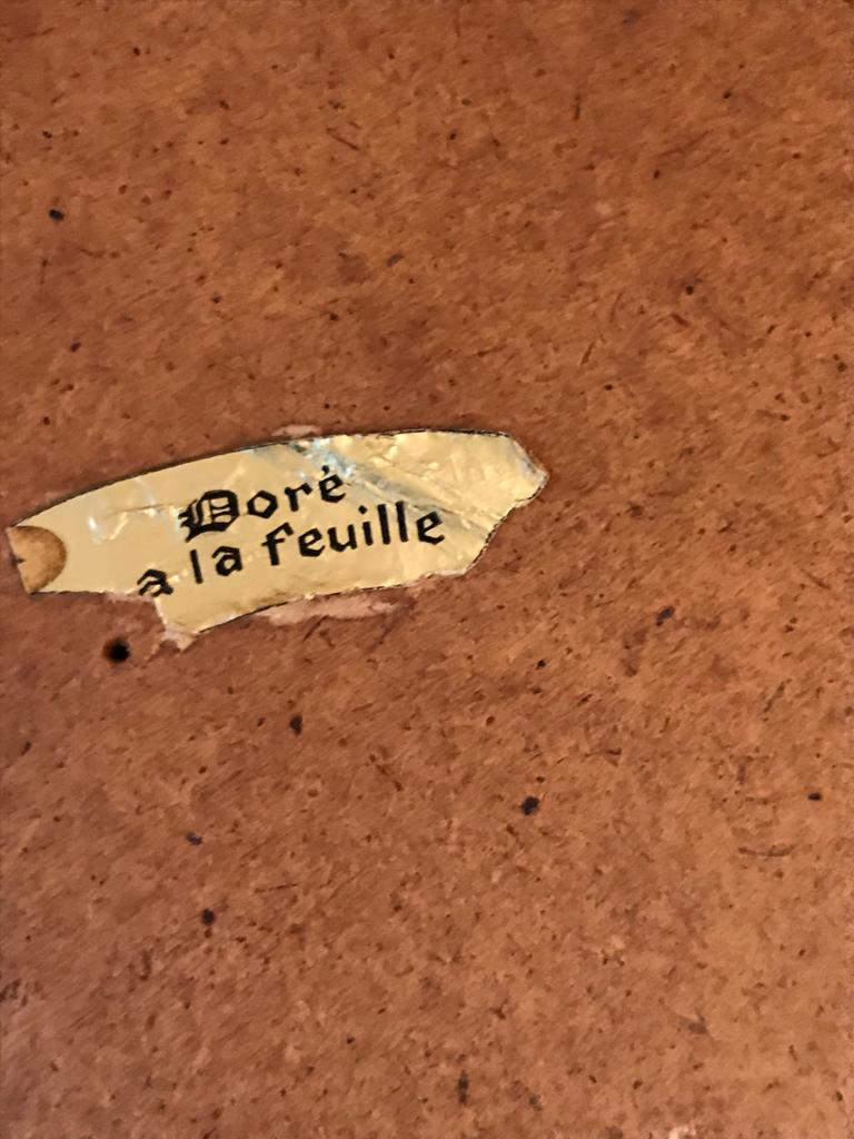 Golden mirror 19x34cm