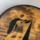 Art deco side table in wood with paint