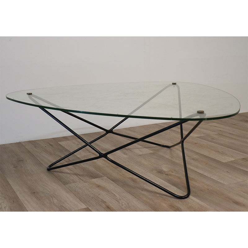 Table basse vintage « Jasmin » de Florent Lasbleiz pour Airborne 1950