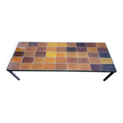 Table basse Roger Capron Francaise Côte-d'Azur 1950