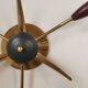 Brass Sputnik ceiling or wall light