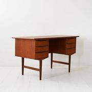 Bureau indépendant en teck danois, années 1950/60