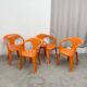 4 chaises "Fauteuil 300", Henry Massonet, Stamp, 1972