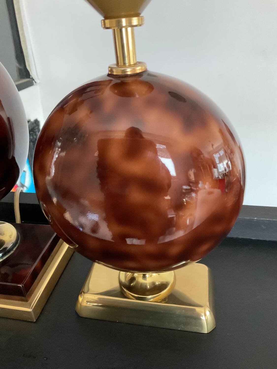 Duo of le dauphin lamp bases from the 70s and 80s