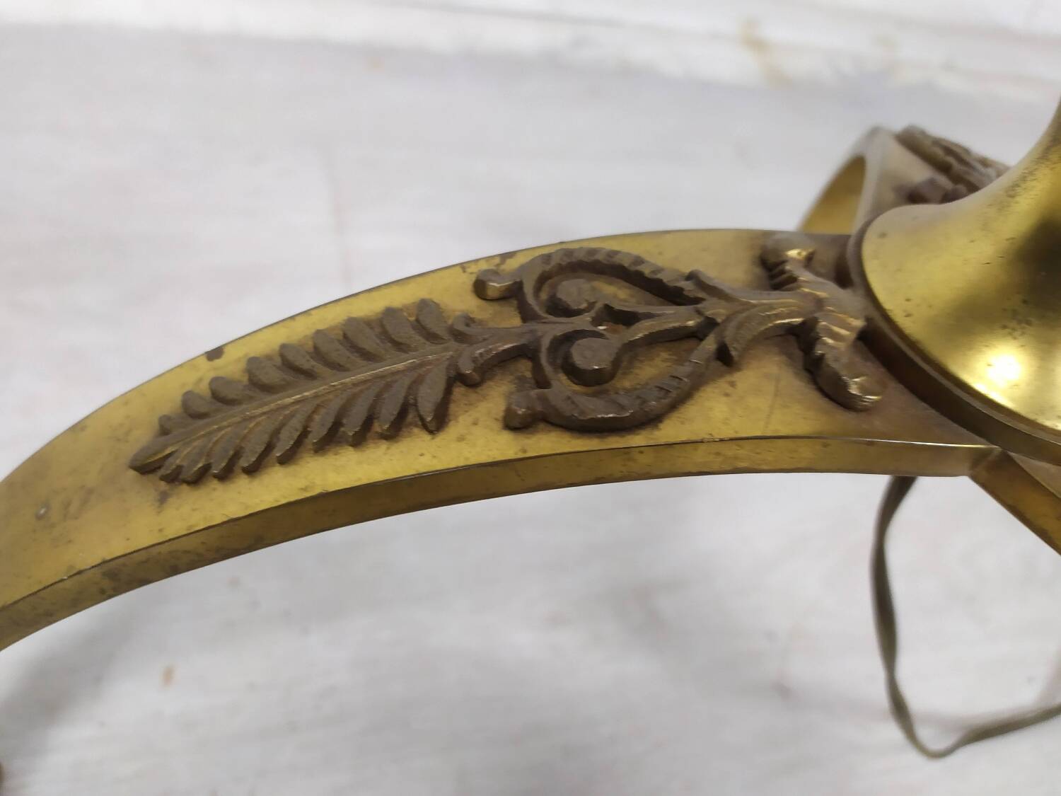 Empire bronze floor lamp