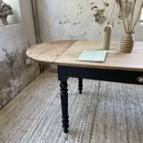 Oval pine farm table with 2m extensions