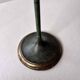 Set of two green bronze Italian candlesticks from the 1980s.