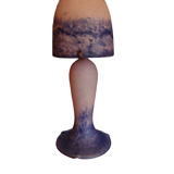 Lampe champignon en verre marmoréens 1930/1950