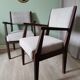 Fauteuils art deco velours gris