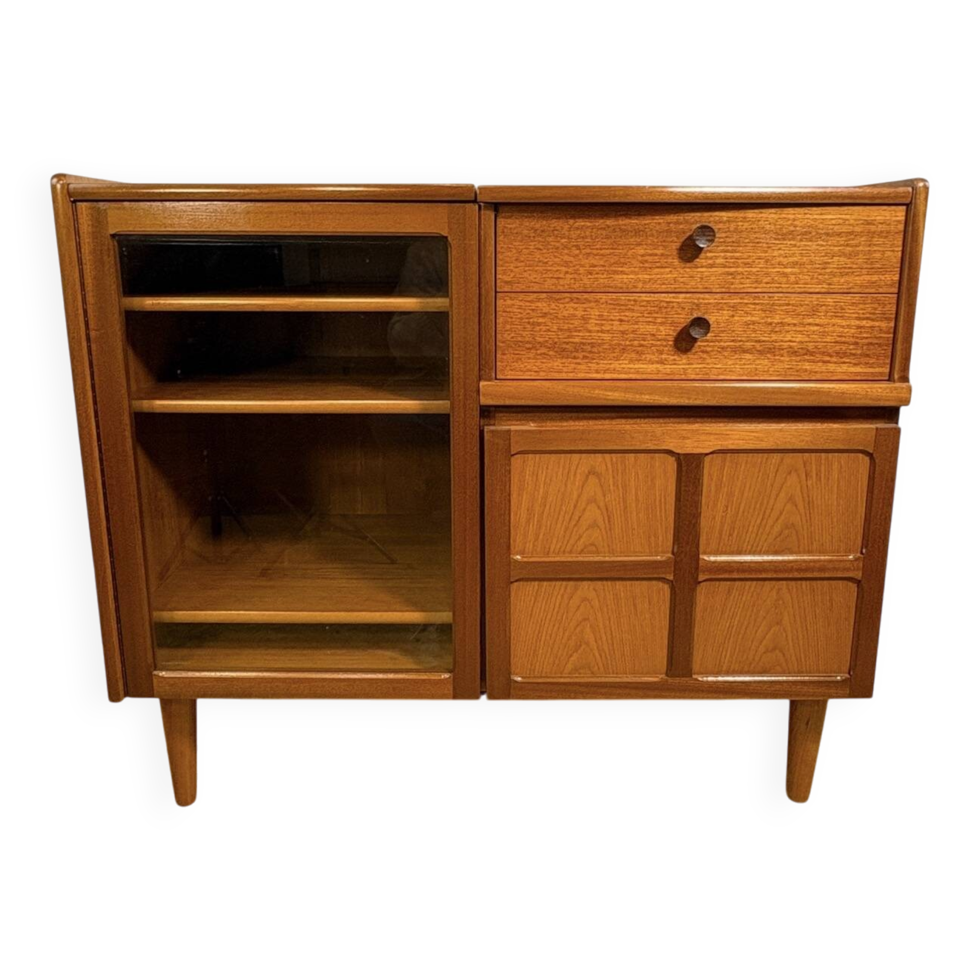 Mid Century Retro Teak Music Cabinet by Nathan Circa 1960 Record cabinet
