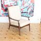 Fauteuil relax vintage en bois de style scandinave, 1950