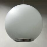 Mid-century pendant lamp with three large opal glass globes by philips, 1960s