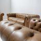 Vintage leather Chesterfield set 1991 by Natuzzi - Italy
