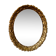 Mirror with resin gold outline, 1960s - 57x69cm