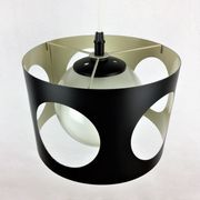 Suspension vintage noire métal 1960