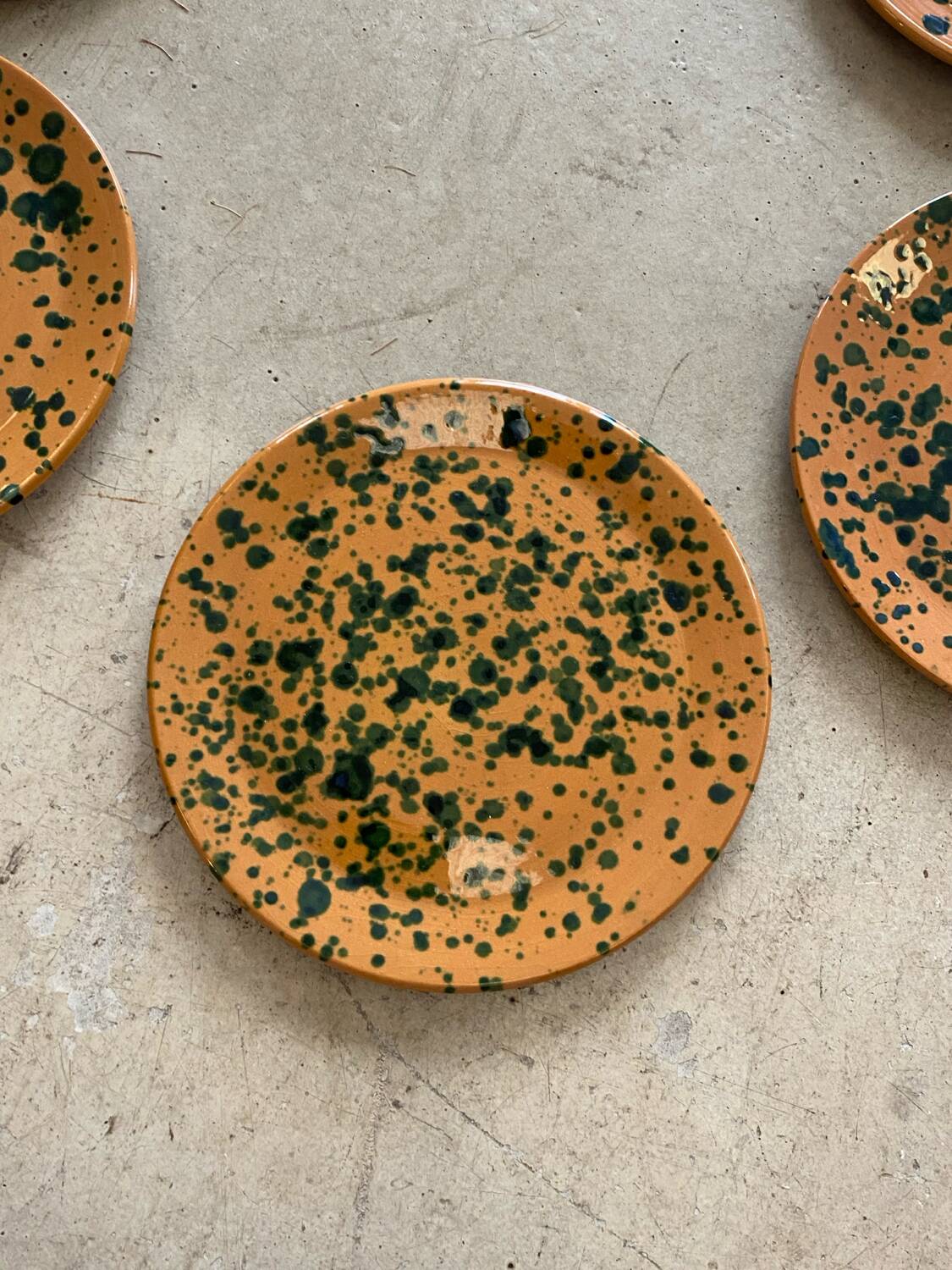 Terracotta dessert plates