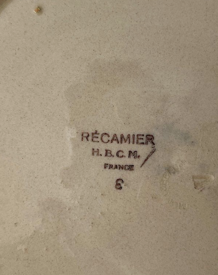 Creil and Montereau ceramic plate