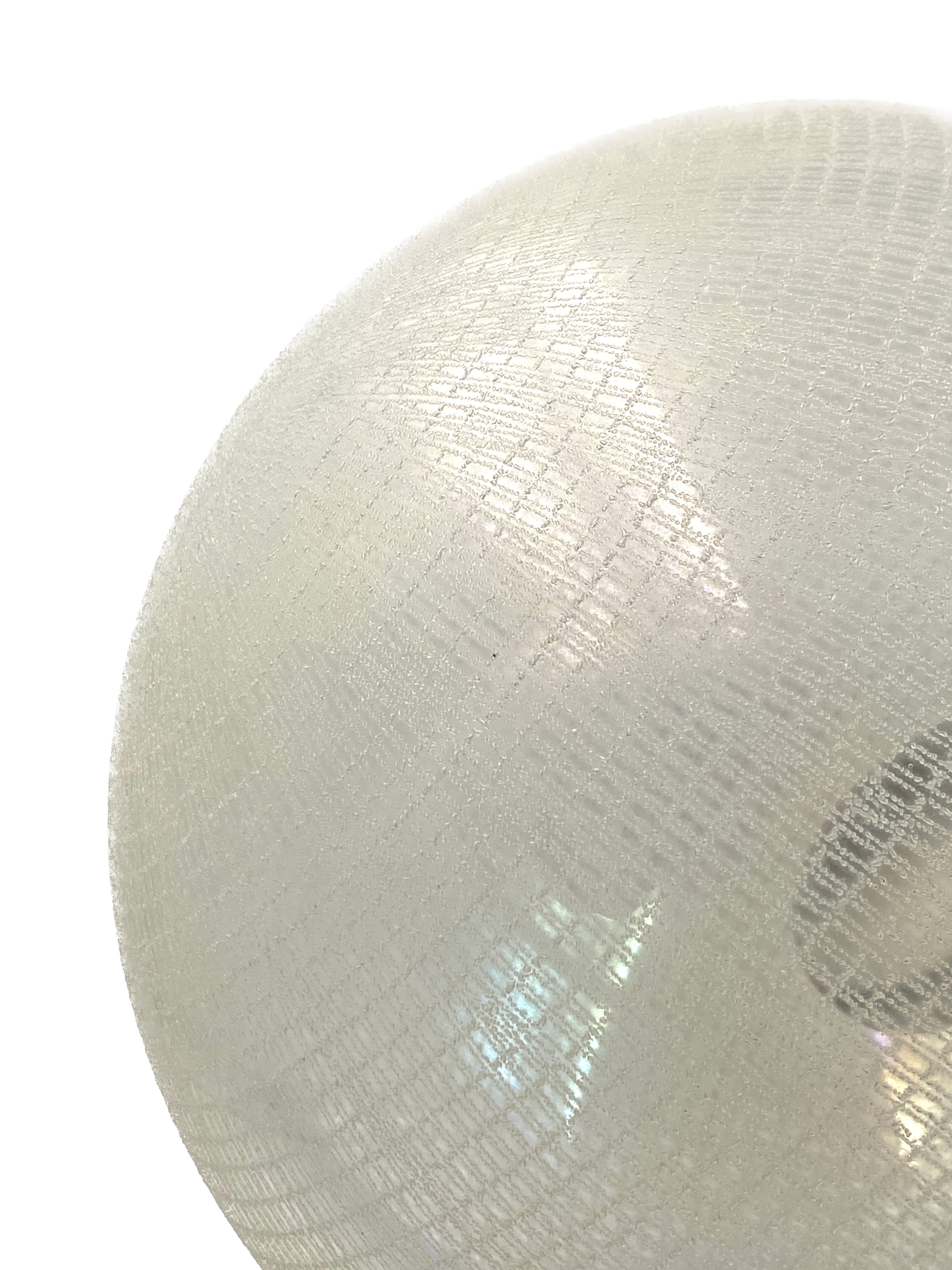 Murano glass spherical table lamp, Mazzega Italy 1970s