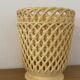 Pair of SYLA 70s pastel yellow flower pots 18cm