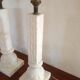 Feet of carved Alabaster column lamp