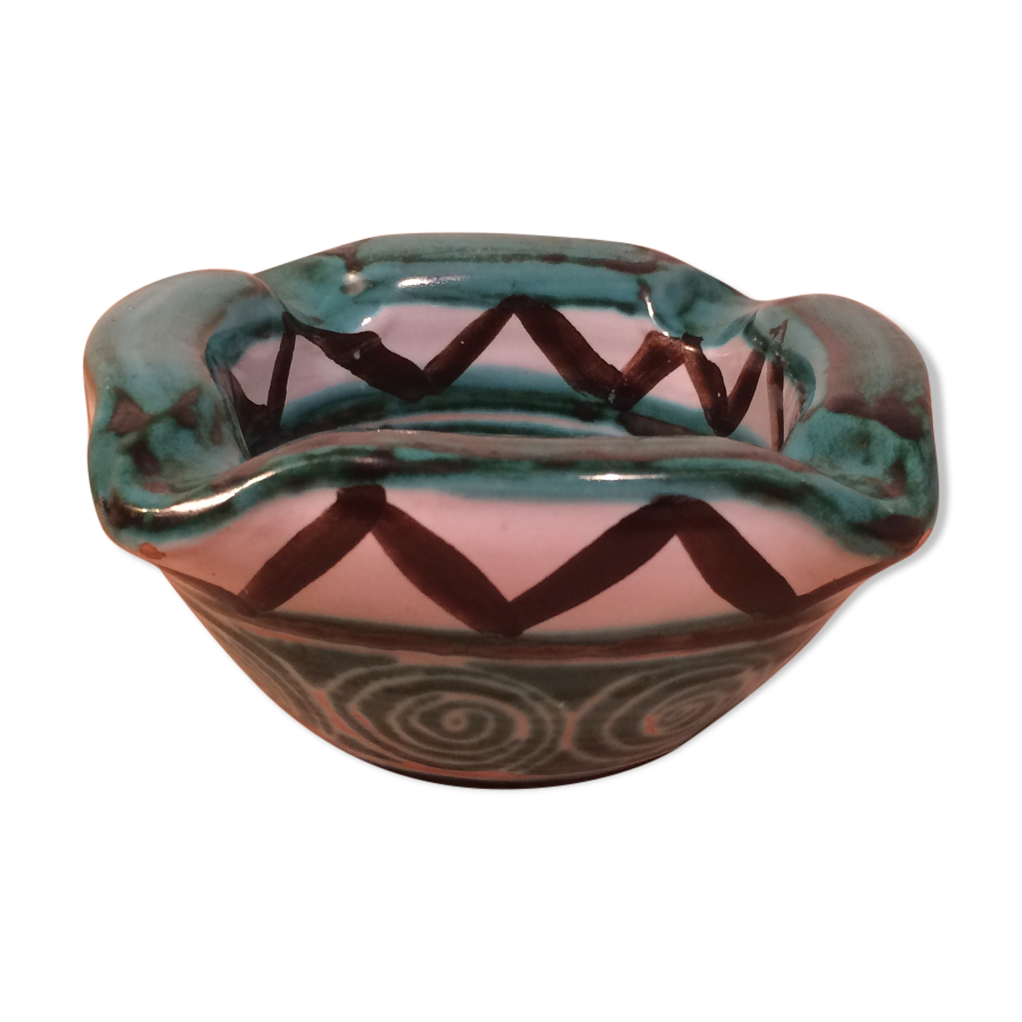 Ceramic ashtray by Robert Picault in Vallauris
