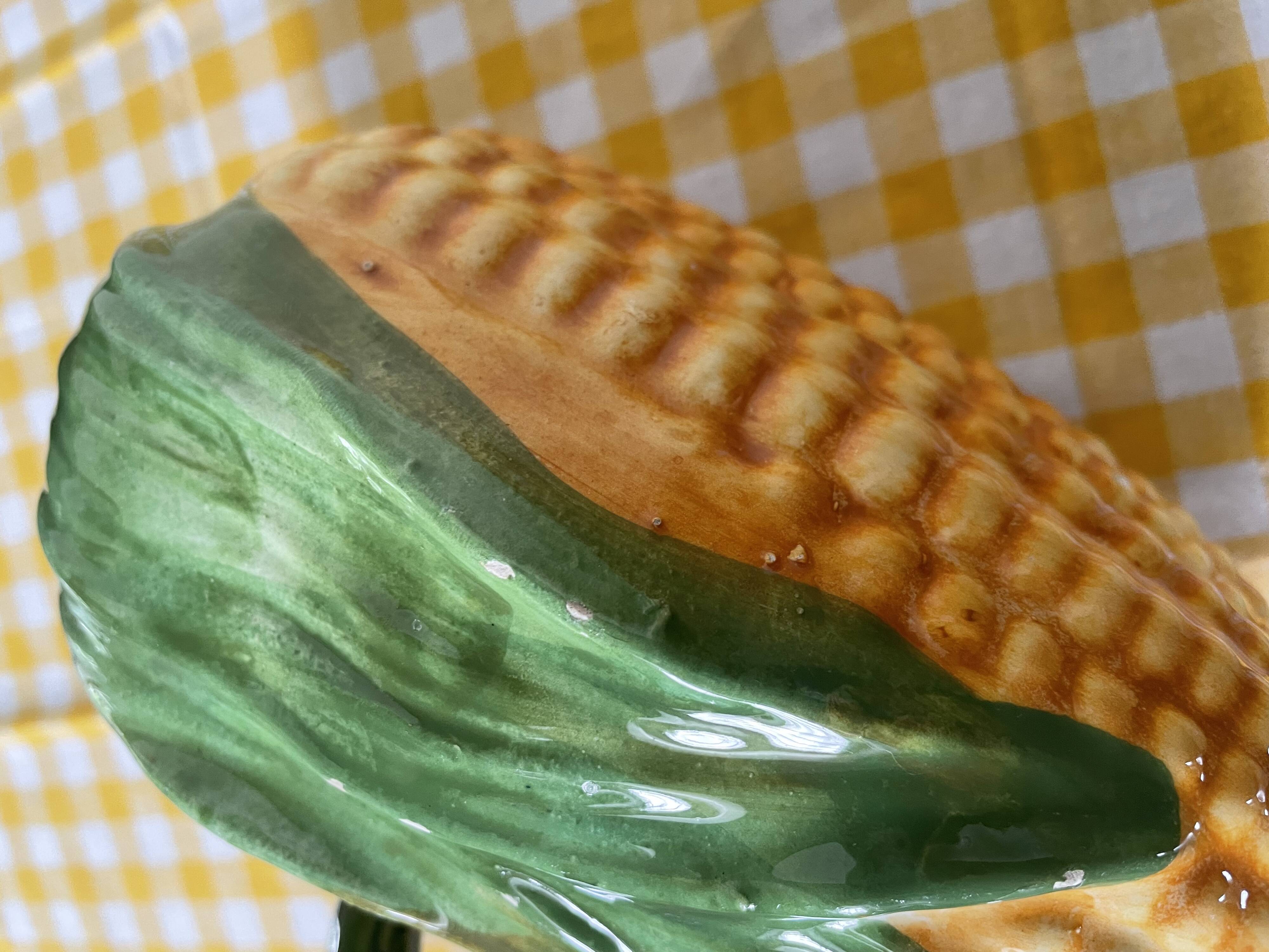 Corn cob slip gravy boat