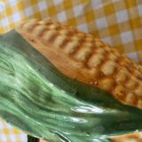 Corn cob slip gravy boat