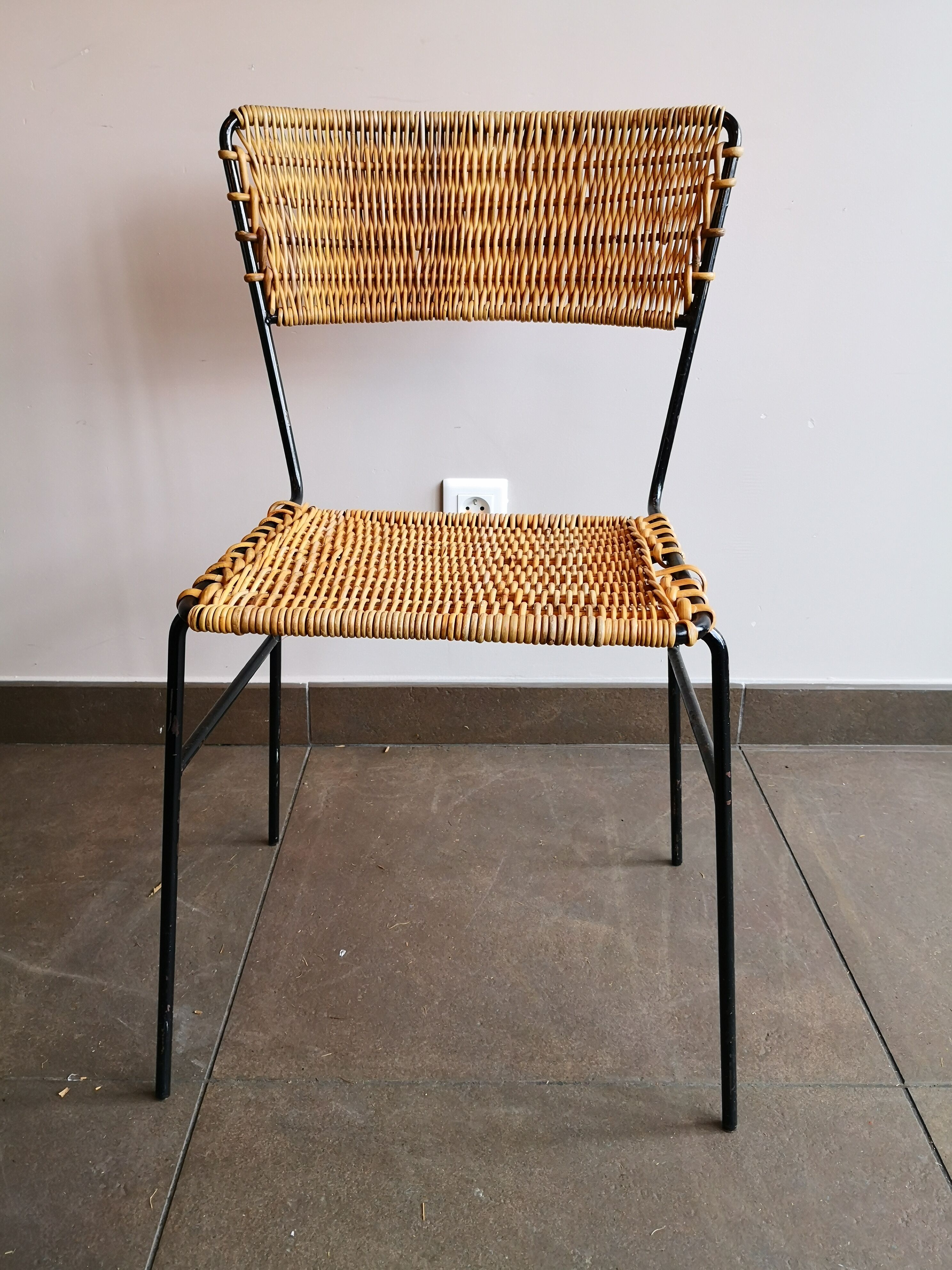 Rattan chair, Germany, 70s
