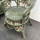Perret & Vibert pair of ornate rattan armchairs, circa 1890