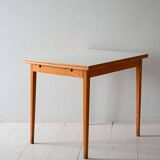 Table vintage scandinave en teck et formica